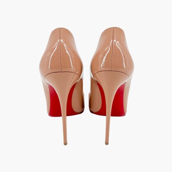 Christian Louboutin Nude Patent Leather Pumps - Picture 7 of 14